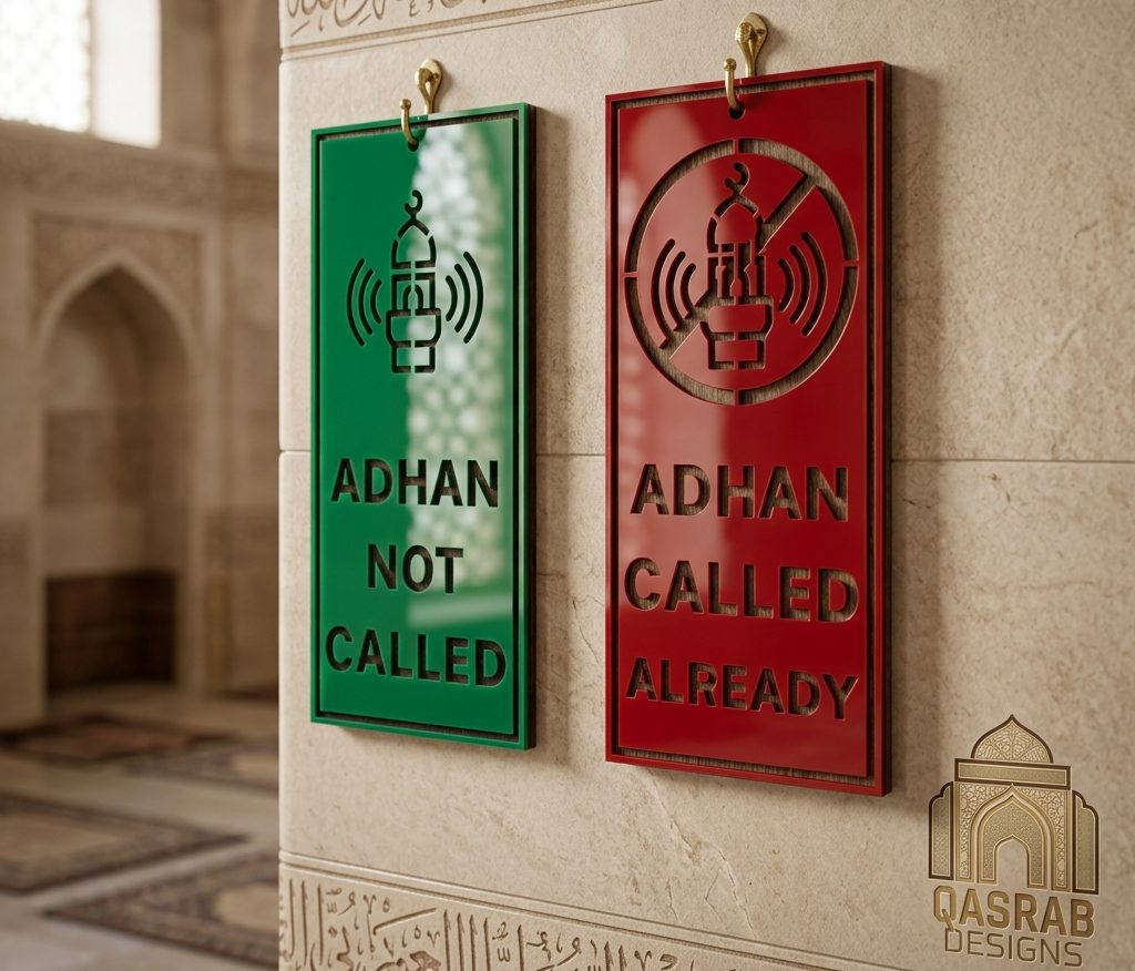 Reversible Adhan Status Sign